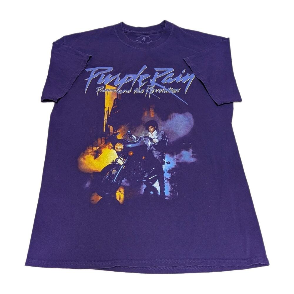 Official Prince Estate Prince And The Revolution Purple Rain Graphic T-Shirt M